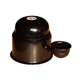 Bebedouro Para Cães Alumínio Vida Mansa 1,4 L Preto