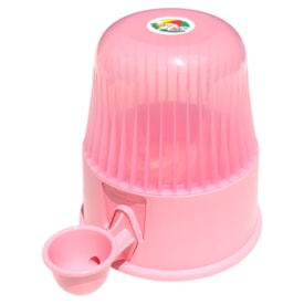 Bebedouro Vida Mansa Polipropileno 2L Rosa Transparente