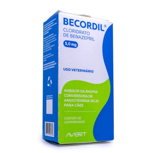 Becordil Anti-Hipertensivo para Cães 30 Comprimidos - Avert