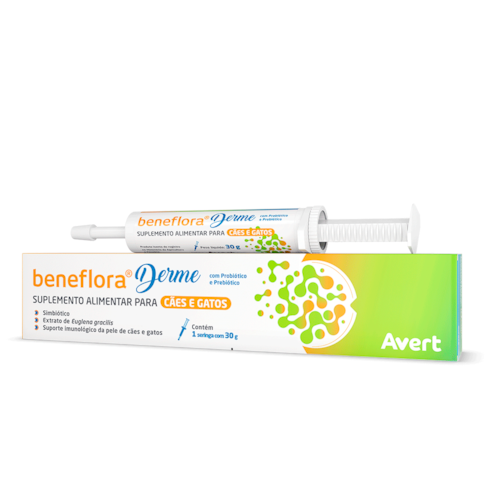 Beneflora Derme Avert Suplemento Alimentar Cães e Gatos 30 g
