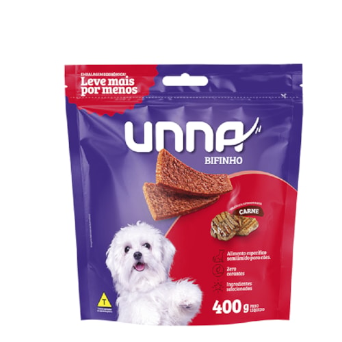 Bifinho Carne Unna para Cães 400g