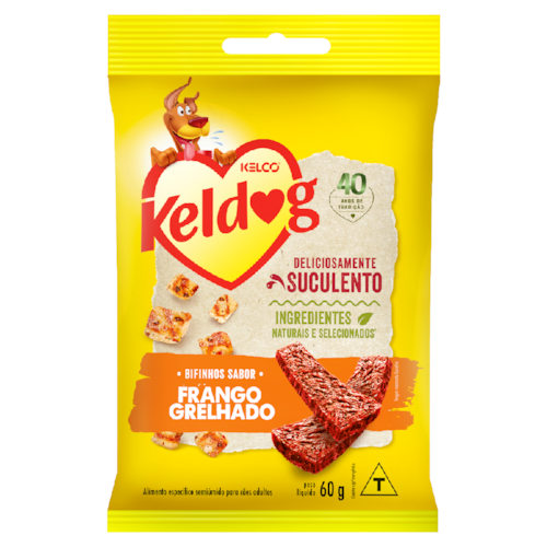 Bifinho Keldog Criadores Frango Grelhado 60g