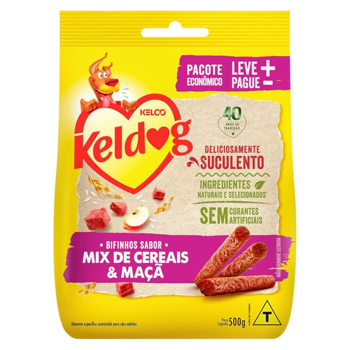 Bifinho Keldog Evol Sabor Mix de Cereais e Maçã 60g