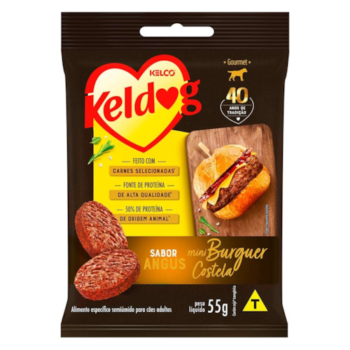 Bifinho Keldog Mini Hamburguer Costela Angus 60g
