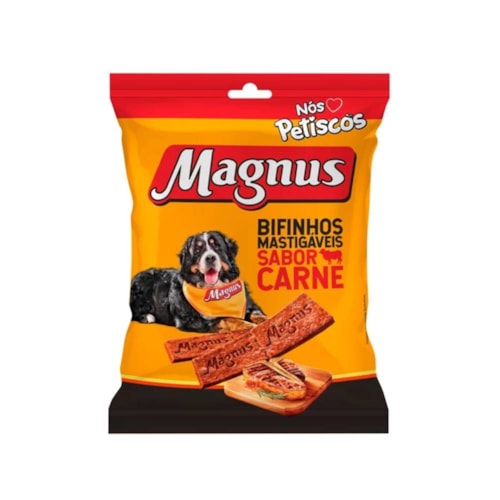 Bifinho Mastigável Magnus Sabor Carne Cães Porte Médio e Grande