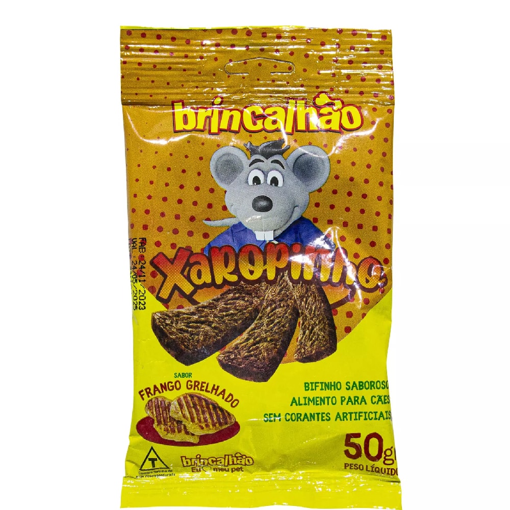 Bifinho Xaropinho Frango 50g Brincalhão Pet