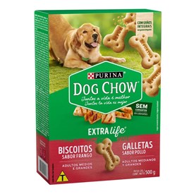 Biscoito Dog Chow Integral Maxi para Cães Sabor Frango 500g