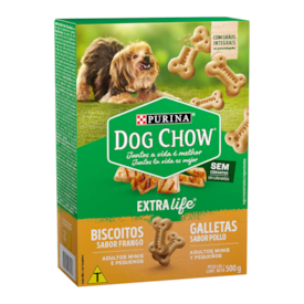 Biscoito Dog Chow para Cães Adultos de Pequeno Porte Sabor Frango 500g