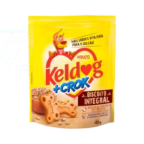 Biscoito Keldog + Croc Integral Original 400 g