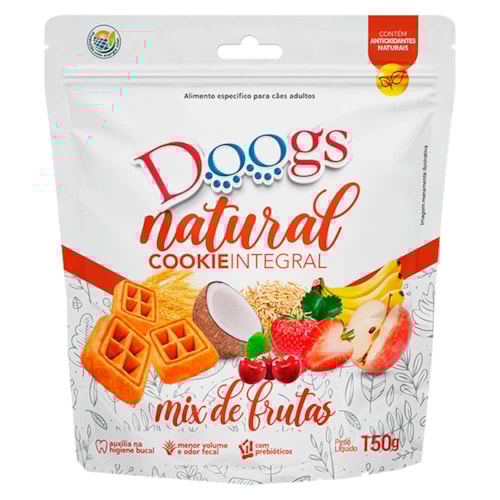 Biscoito Natural para Cães Mix de Frutas Doogs 150g