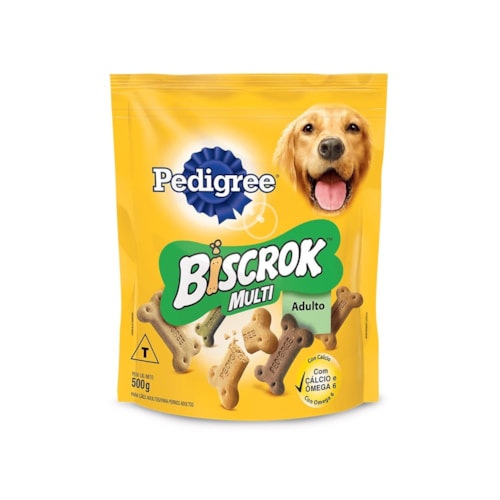 Biscoitos Biscrok Multi Pedigree para Cães Adultos