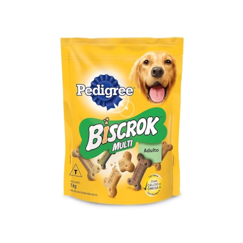 Biscoitos Biscrok Multi Pedigree para Cães Adultos 