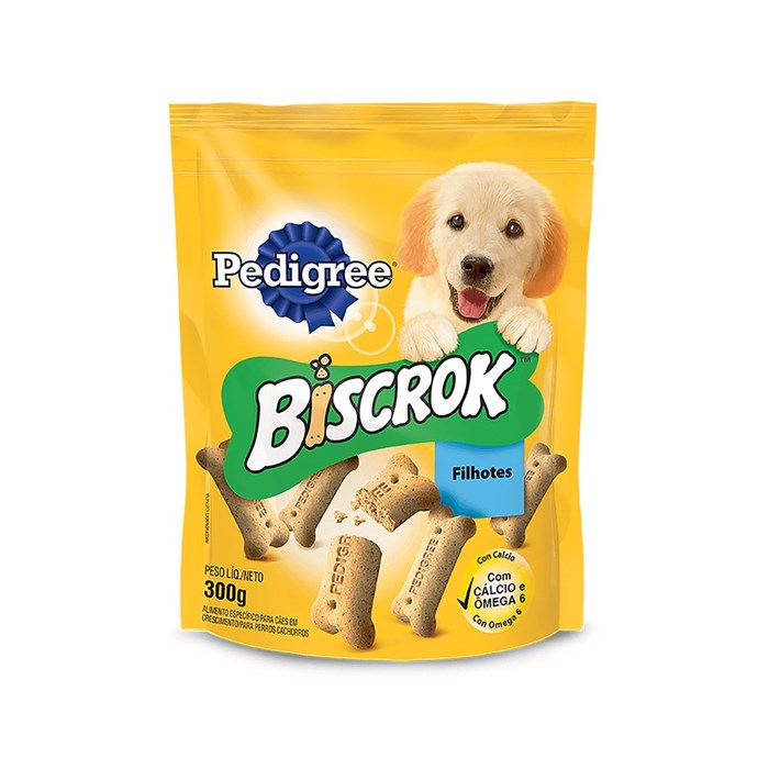 Biscoitos Biscrok Pedigree para Cães Filhotes 300g