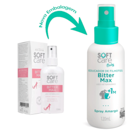 Bitter Max Spray Educador Amargo Atóxico Pet Society para Filhotes Cães e Gatos 120ml