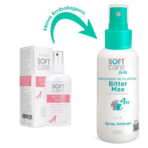 Bitter Max Spray Educador Amargo Atóxico Pet Society para Filhotes Cães e Gatos 120ml