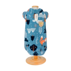 Blusa Soft Bonito pra Cachorro Floresta Azul para Cães