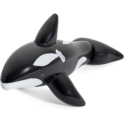 Boia Inflável Baleia Jumbo Preta Bestway 