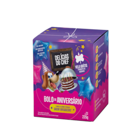 Bolo de Aniversário para Cães Delicia do Chef Sabor Brigadeiro Petitos 235g