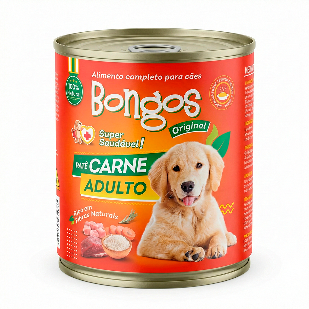 ペットAGG同款 ラブアンドパトロン版 Bongos Patê para Cães Adultos Sabor Frango Lata 300g