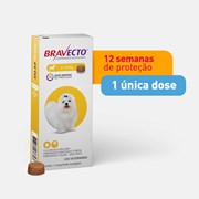 Bravecto Antipulgas e Carrapatos Cães de Até 4,5 kg - 1 Comprimido 112,5mg