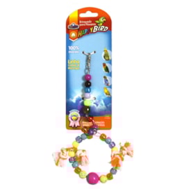 Brinquedo Balanço Argola de Miçangas para Calopsitas