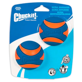 Brinquedo Bola Ultra Squeaker Apito 2 Unidades Tamanho P Brasgroup