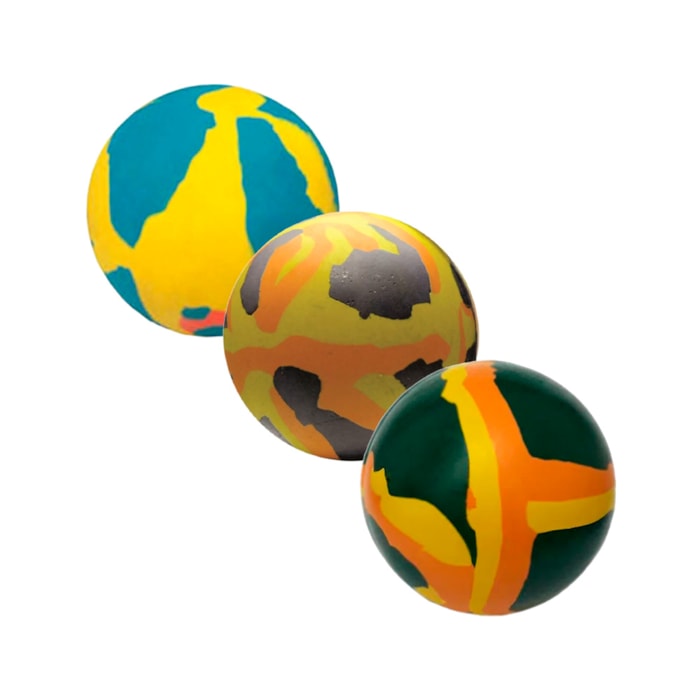 Brinquedo Bolinha Big Dog Maciça 75 mm 9032 LCM