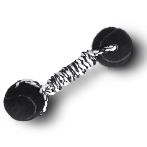 Brinquedo de Corda Halteres com Bolinha de Tênis LCM Cores Sortidas