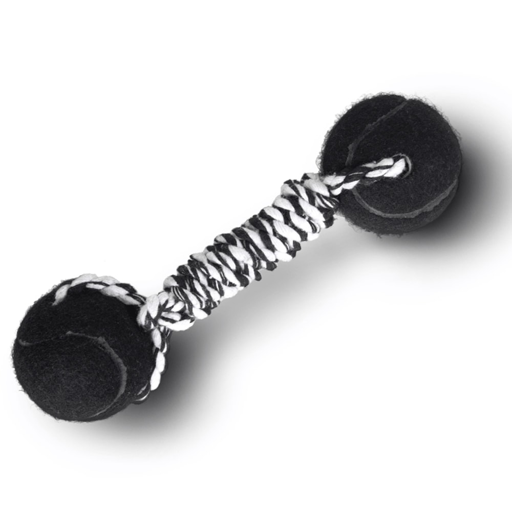 Brinquedo de Corda Halteres com Bolinha de Tênis LCM Cores Sortidas
