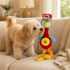 Brinquedo de Pelúcia Patinho com Mordedor para Cães (52cm) - imagem adicional