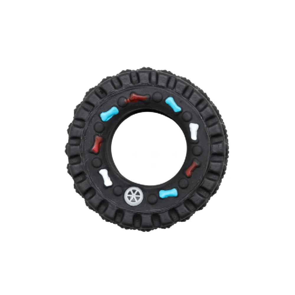Brinquedo de Pneu Vinil Trucado 7cm - Brincalhão Pet