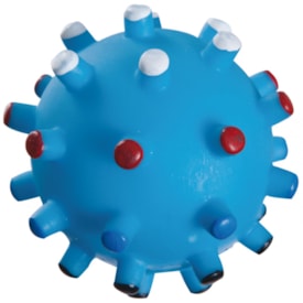 Brinquedo de Vinil Bola Espinho Azul 7,5cm - Home Pet