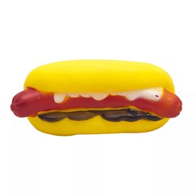 Brinquedo Hot Dog de Vinil 11cm - Brincalhão Pet