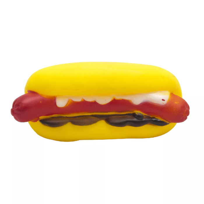 Brinquedo Hot Dog de Vinil 11cm - Brincalhão Pet