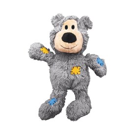 Brinquedo Kong Wild Knots Bear Cinza Em Pelúcia Para Cães