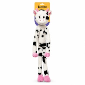 Brinquedo Mordedor de Pelúcia Jambo Long Leg Vaca 75 cm