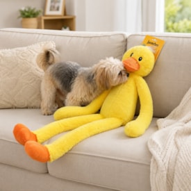 Brinquedo Mordedor de Pelúcia Pato Longleg com Apito para Cães – Jambo Pet - imagem adicional