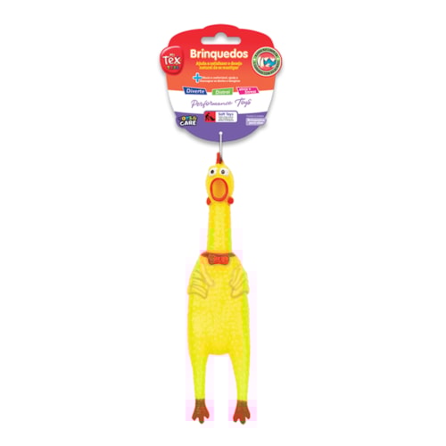 Brinquedo para Cachorro Tex Toys Frango Sonoro Roc Roc 16 cm