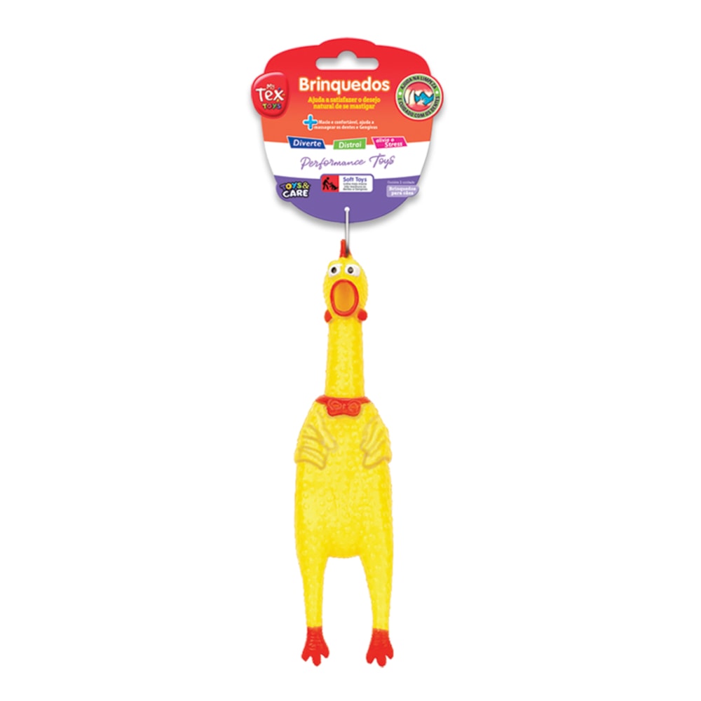 Brinquedo para Cachorro Tex Toys Frango Sonoro Roc Roc 37 cm