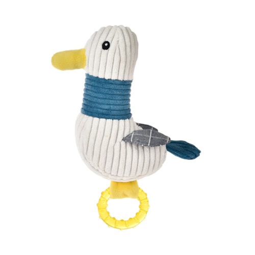Brinquedo Pelúcia Gaivota com Mordedor Chalesco