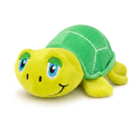 Brinquedo Pelúcia Tartaruga 16cm TEX – Mordedor Interativo para Cães e Gatos