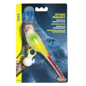 Brinquedo Periquito Tamanho Real Para Pássaros
