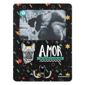 Cabideiro Porta Retrato Cachorro Amor