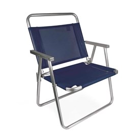 Cadeira Oversize em Alumínio Mor Suporta Até 140 kg 