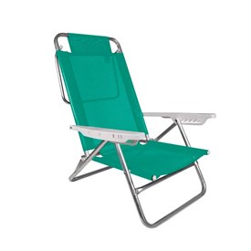 Cadeira Reclinável Summer Mor em Alumínio com 6 Posições Suporta Até 120 kg 