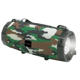 Caixa de Som Bluetooth com Lanterna 20w Camuflada - X-Cell XC-CP-206