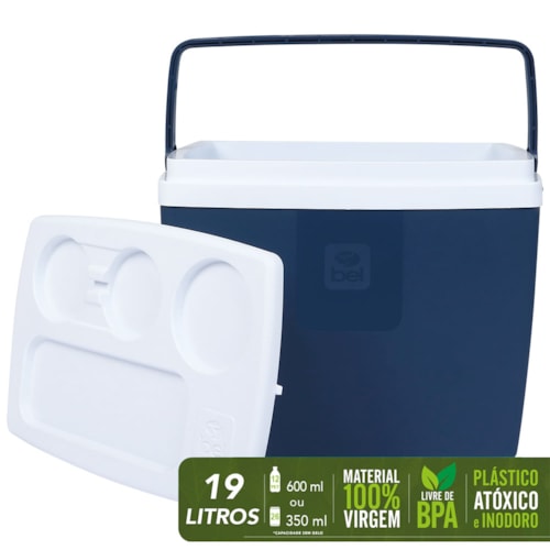 Caixa Térmica Azul 19L - Bel Fix 71902