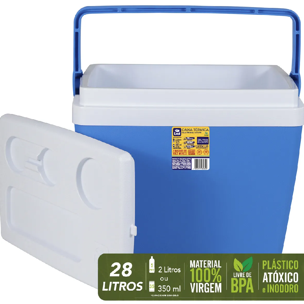 Caixa Térmica Azul Belfix 28L 72802