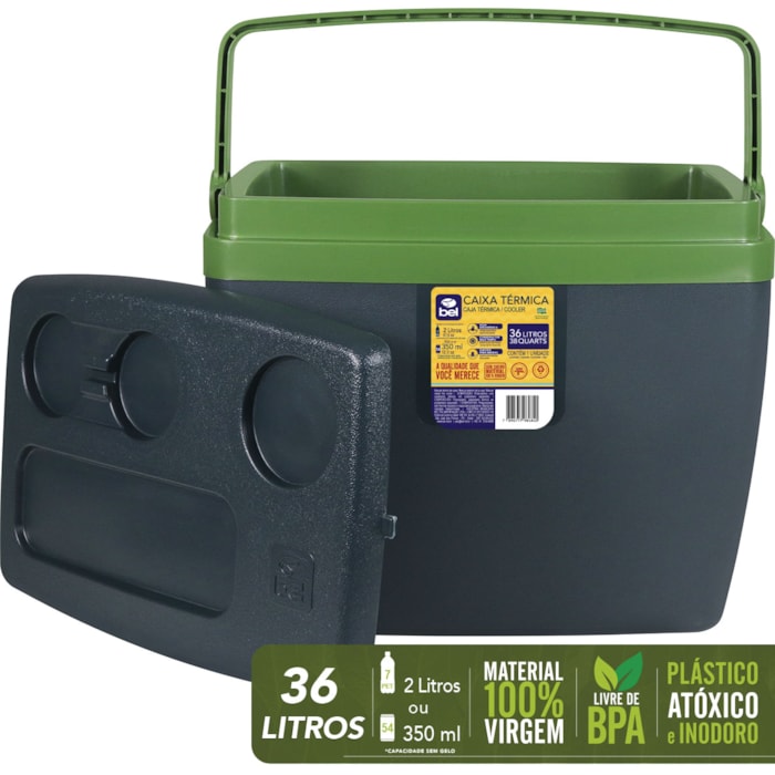 Caixa Térmica Marinha 36L - Bel Fix 73618