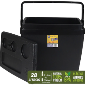 Caixa Térmica Preta 28L - Bel Fix 72807